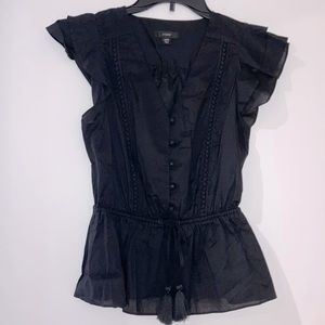 J. Crew Black Blouse XXS
